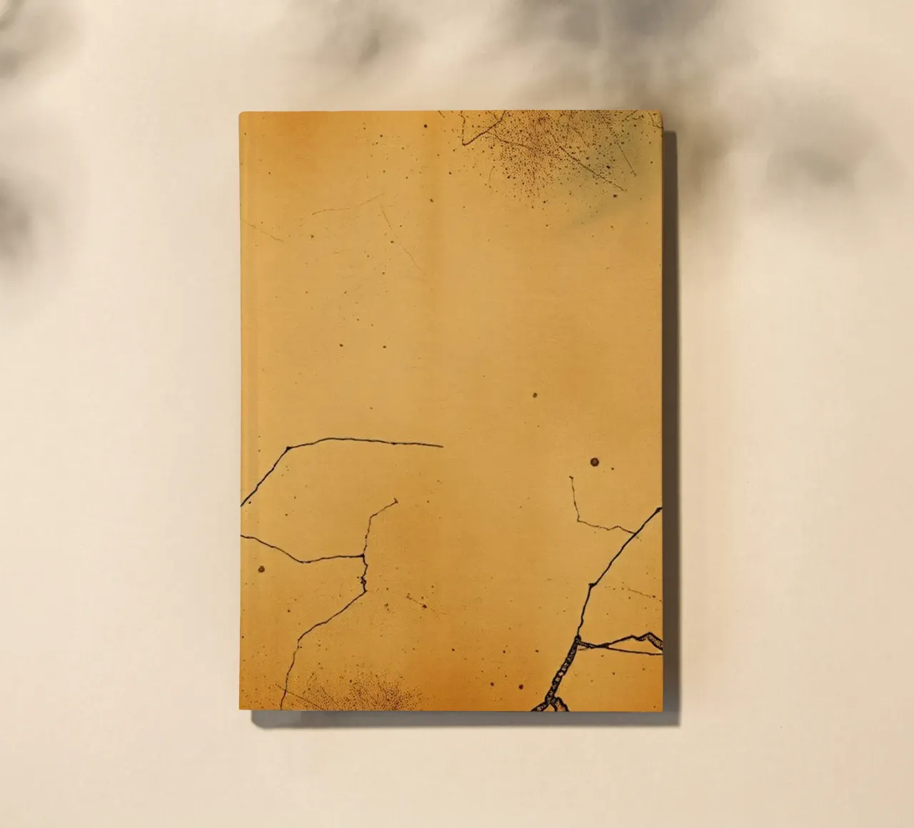 Exquisite abstract design featuring unique cracked texture notebook by DesignDoodle