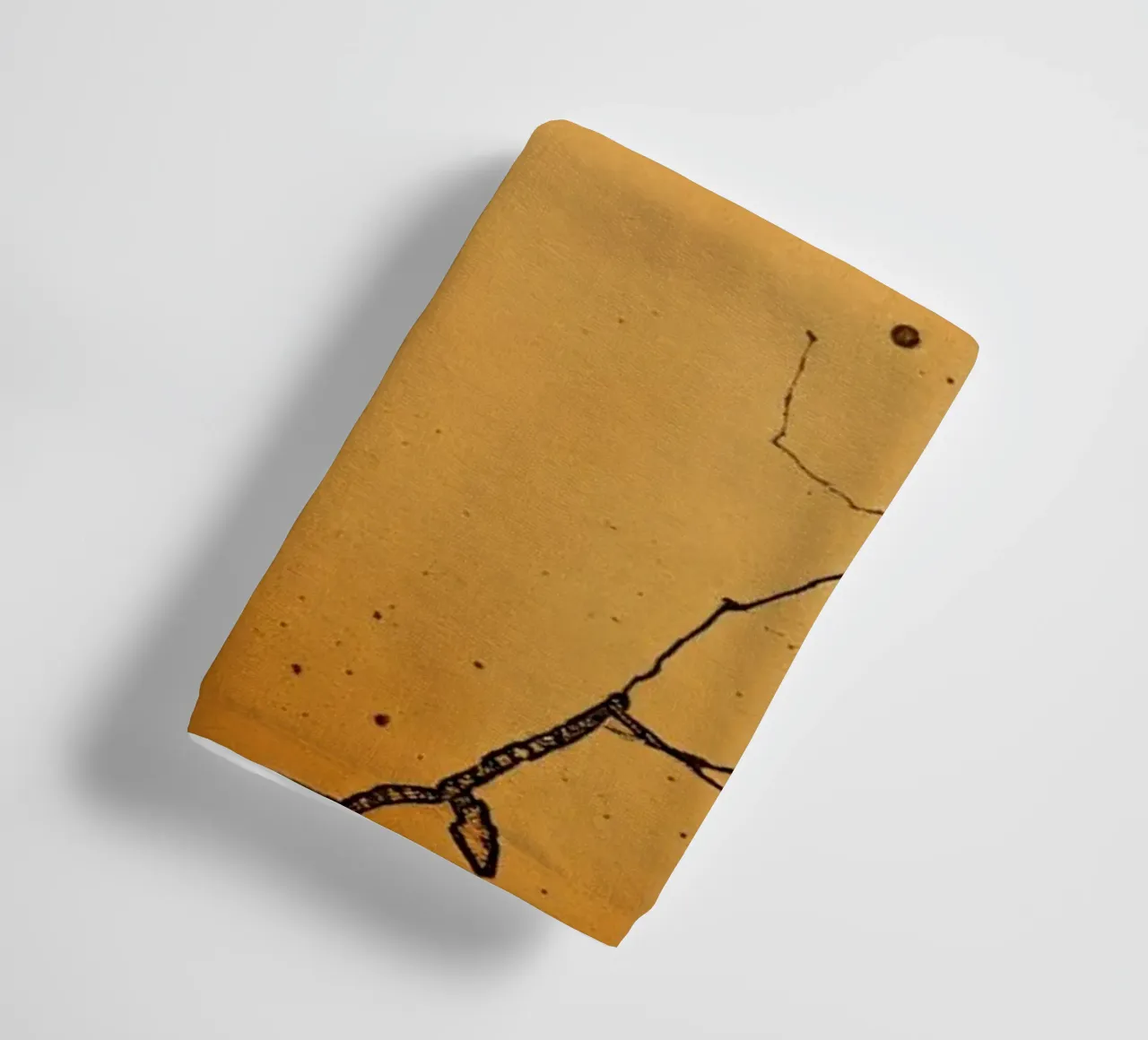 Exquisite abstract design featuring unique cracked texture towel by DesignDoodle