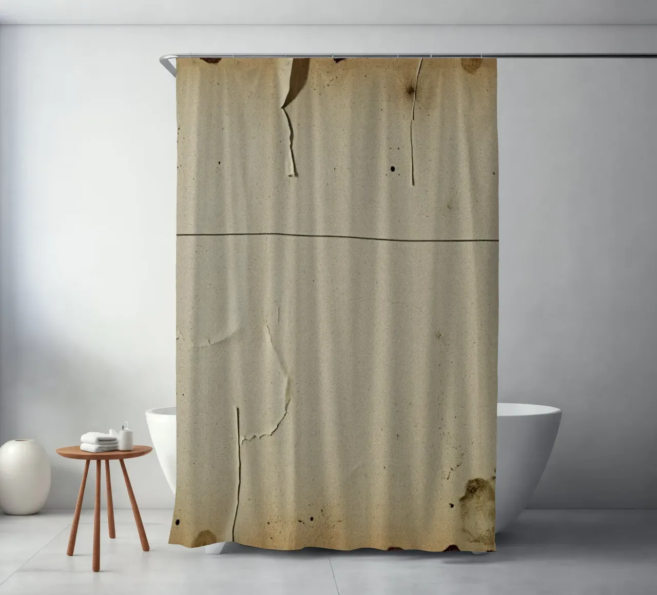 textured background and subtle imperfections for artistic shower curtain by DesignDoodle