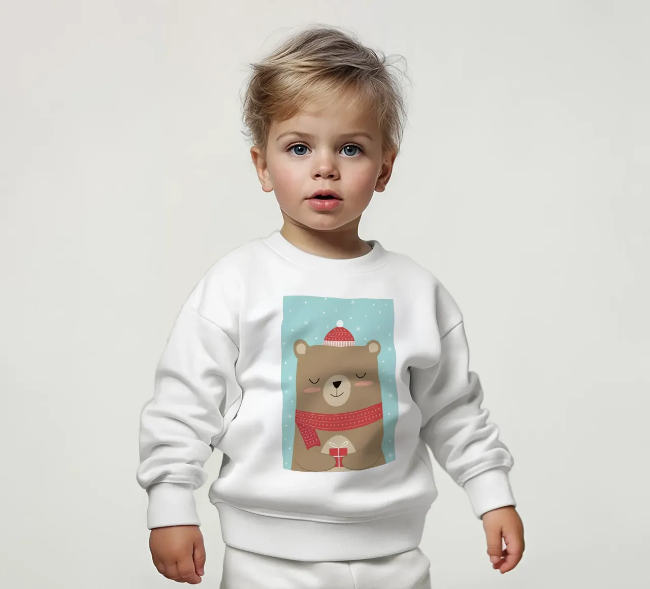 Merry Christmas Bear felpa neonato da Karin Bijlsma