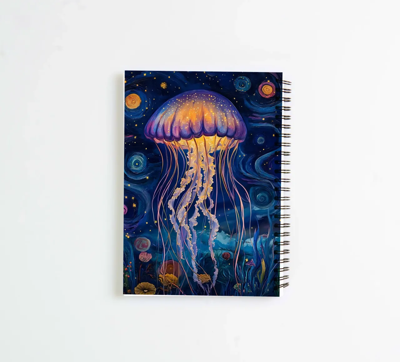 Swan dive on the barrel spiral notebook by Eames