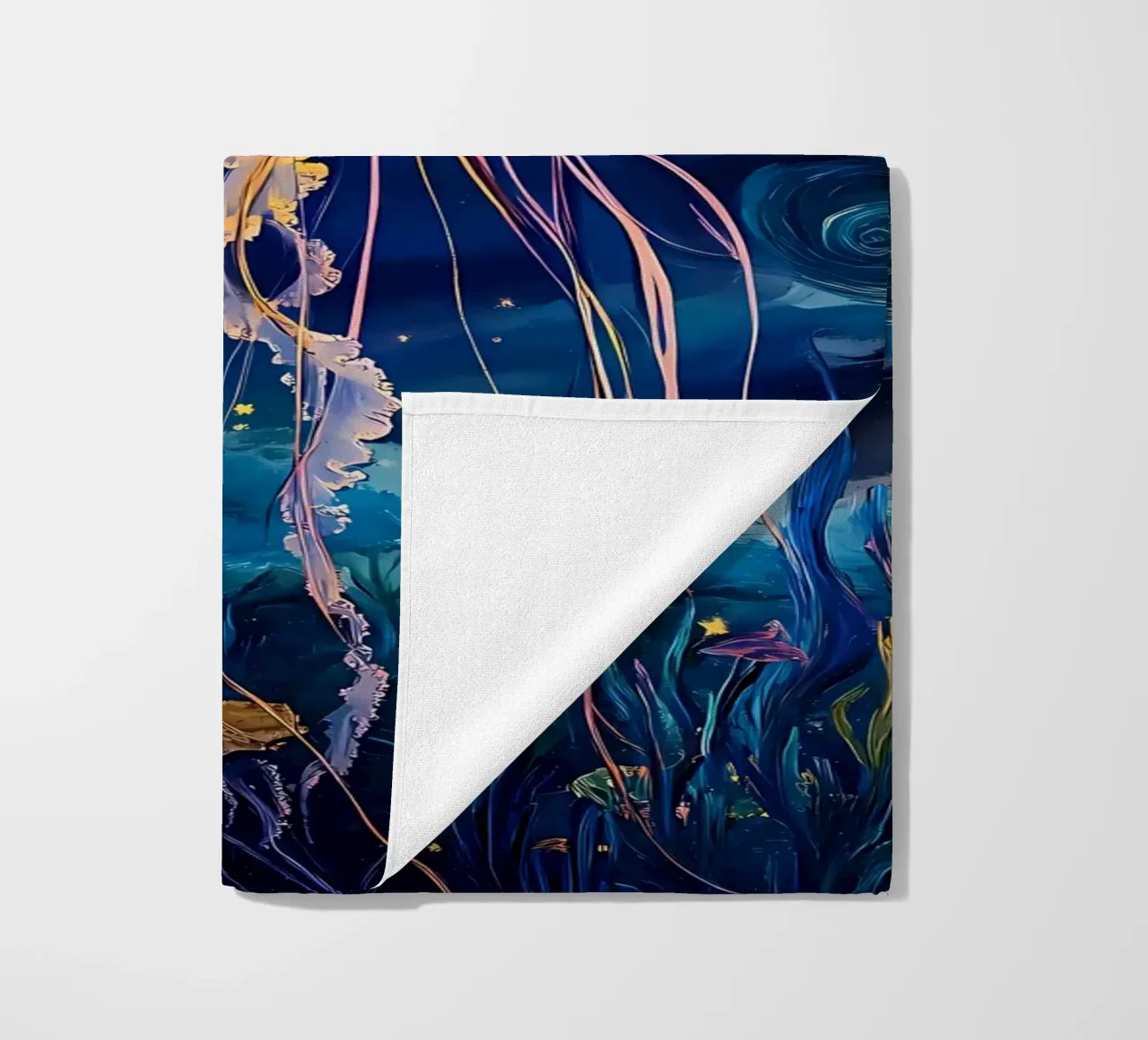 Swan dive on the barrel beach towel by Eames