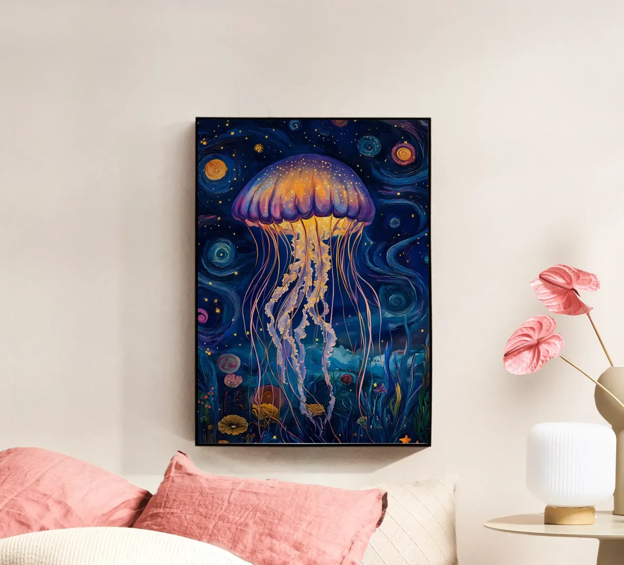 Swan dive on the barrel acrylic glass by Eames