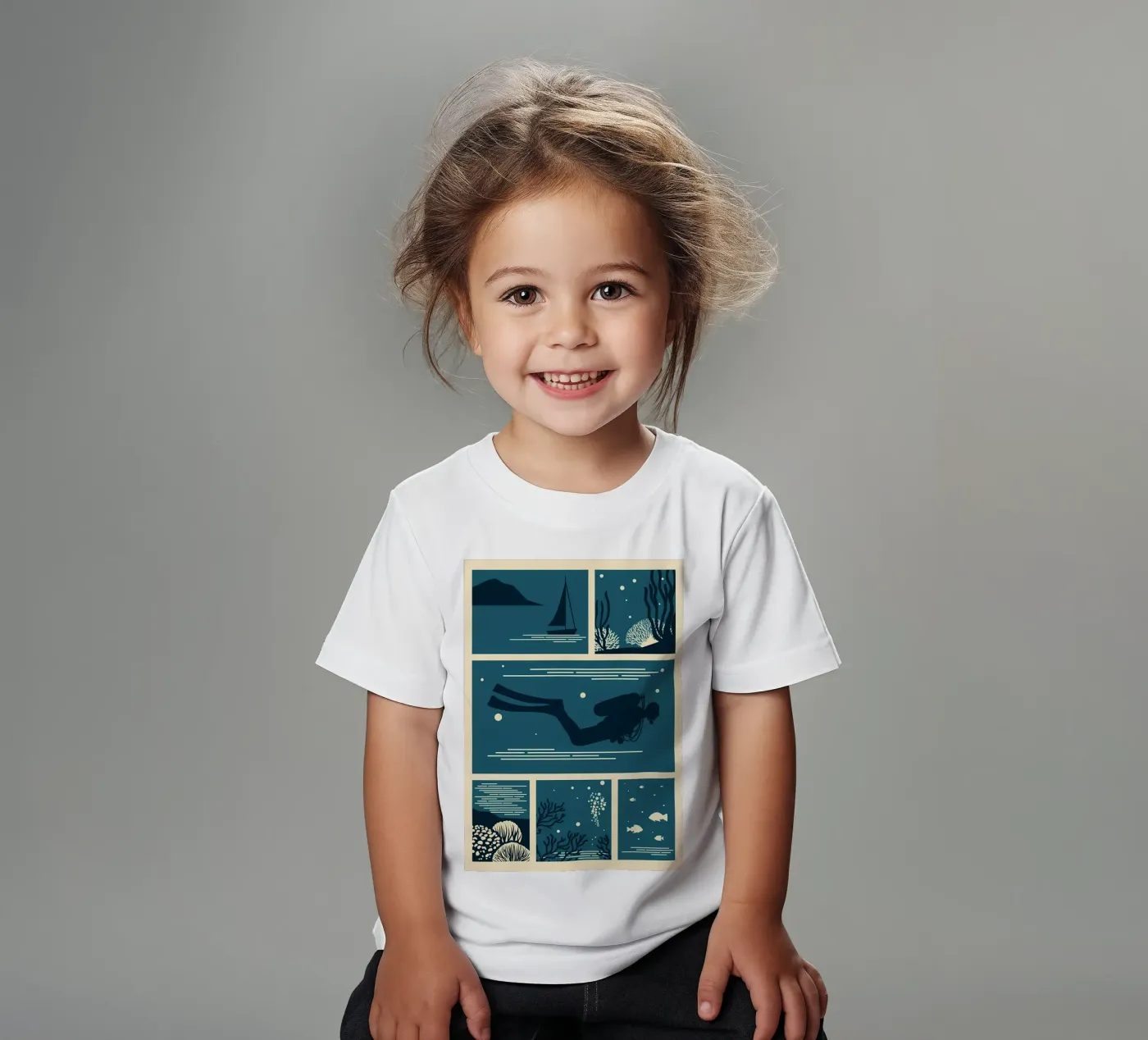 bellezza subacquea t-shirt bambini da Eames