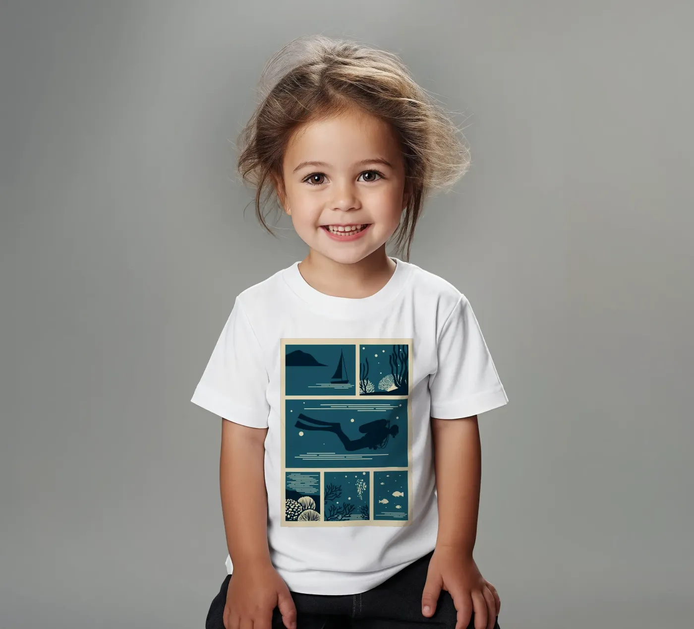 bellezza subacquea t-shirt bambini da Eames