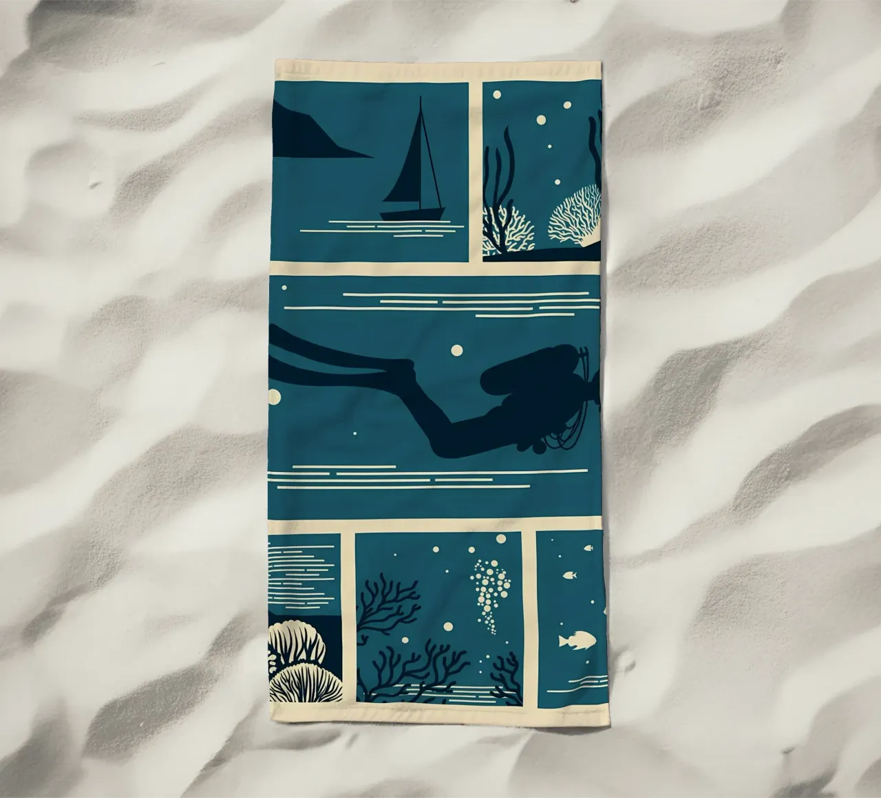 bellezza subacquea telo mare da Eames