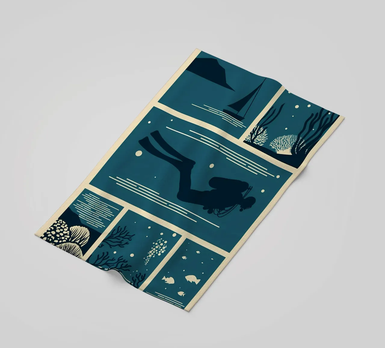 bellezza subacquea telo mare da Eames