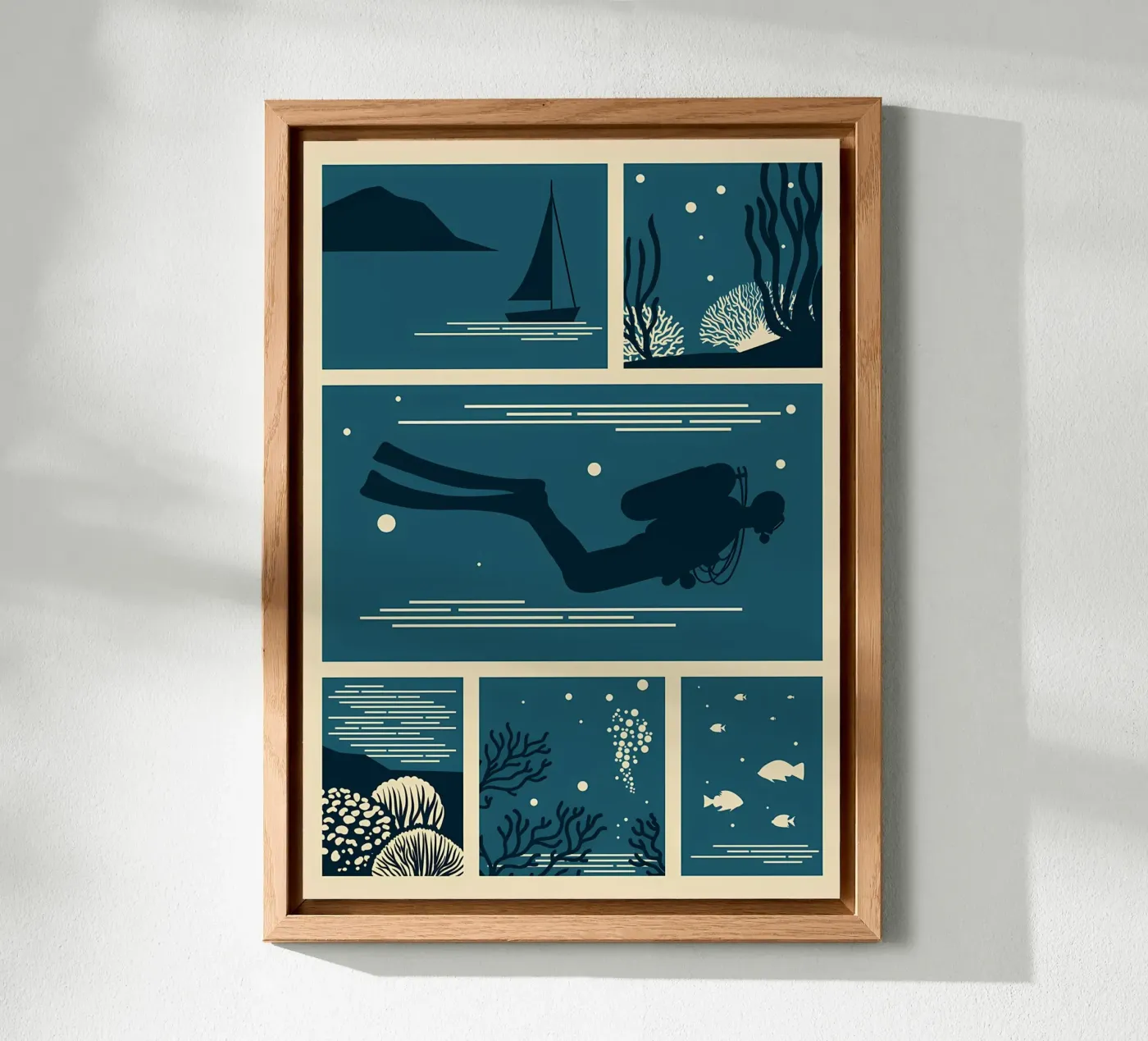 bellezza subacquea alluminio dibond da Eames