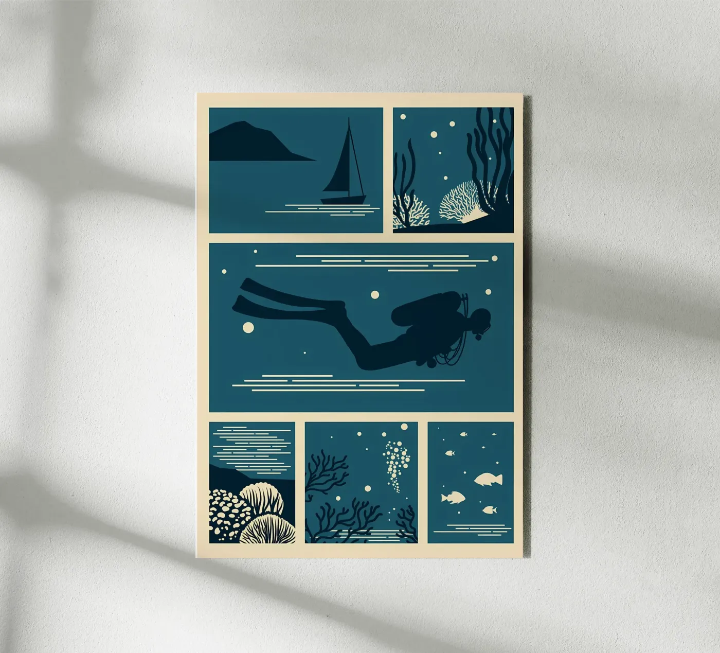 bellezza subacquea alluminio dibond da Eames