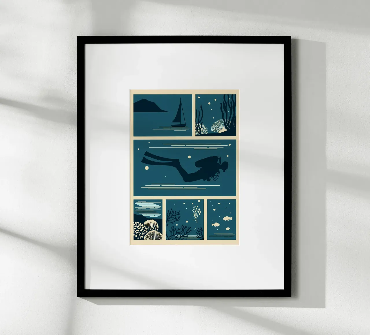 bellezza subacquea poster da Eames