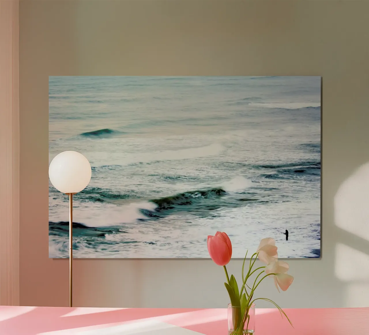 The fisherman I poster con telaio in legno da Tal Paz-Fridman