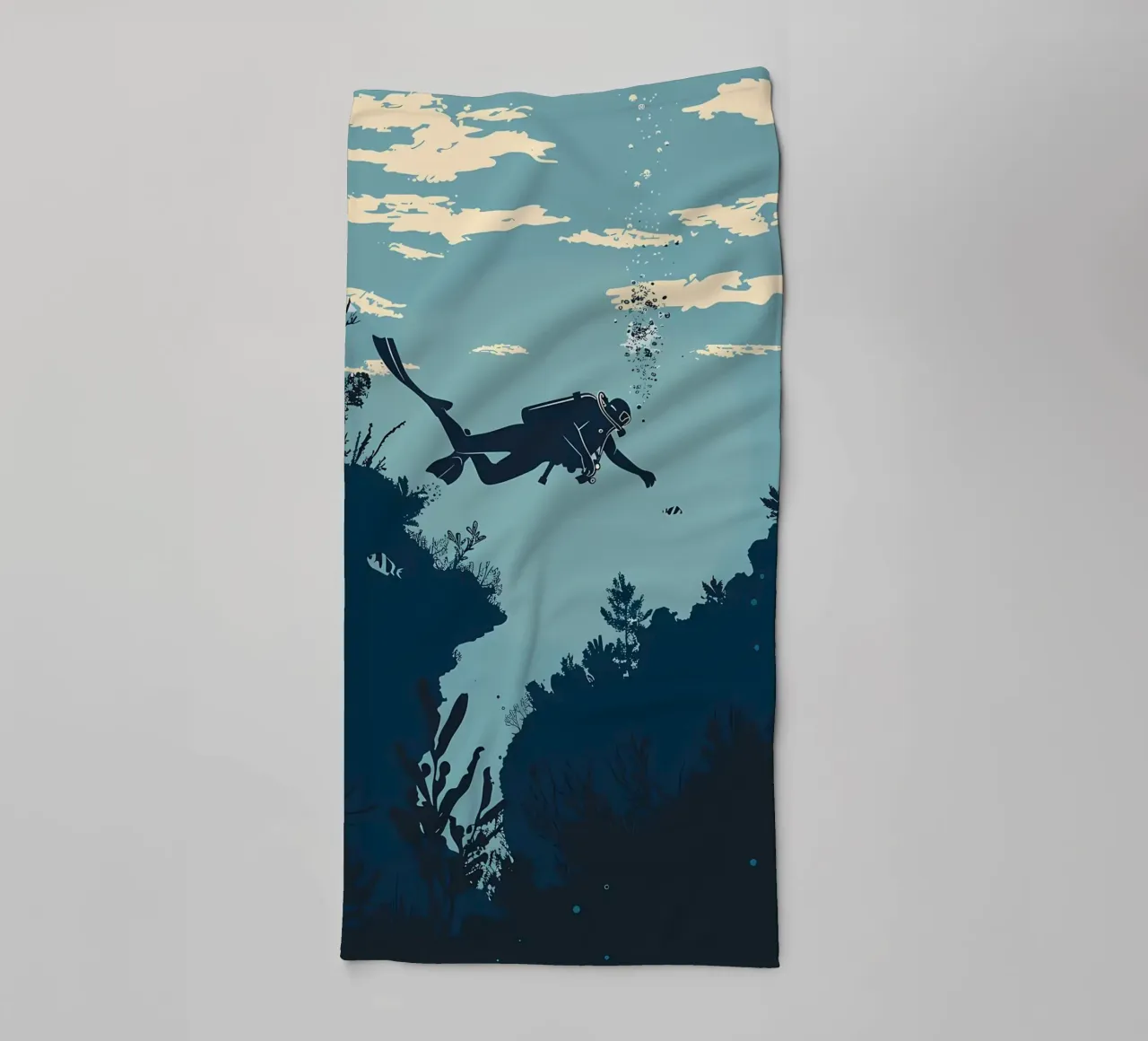 Plonger en profondeur Respirer en douceur serviette de bain de Eames