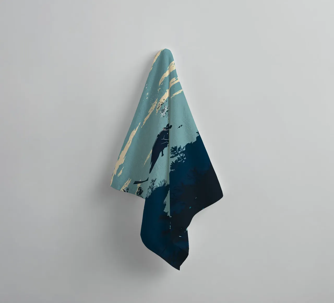 Plonger en profondeur Respirer en douceur serviette de bain de Eames