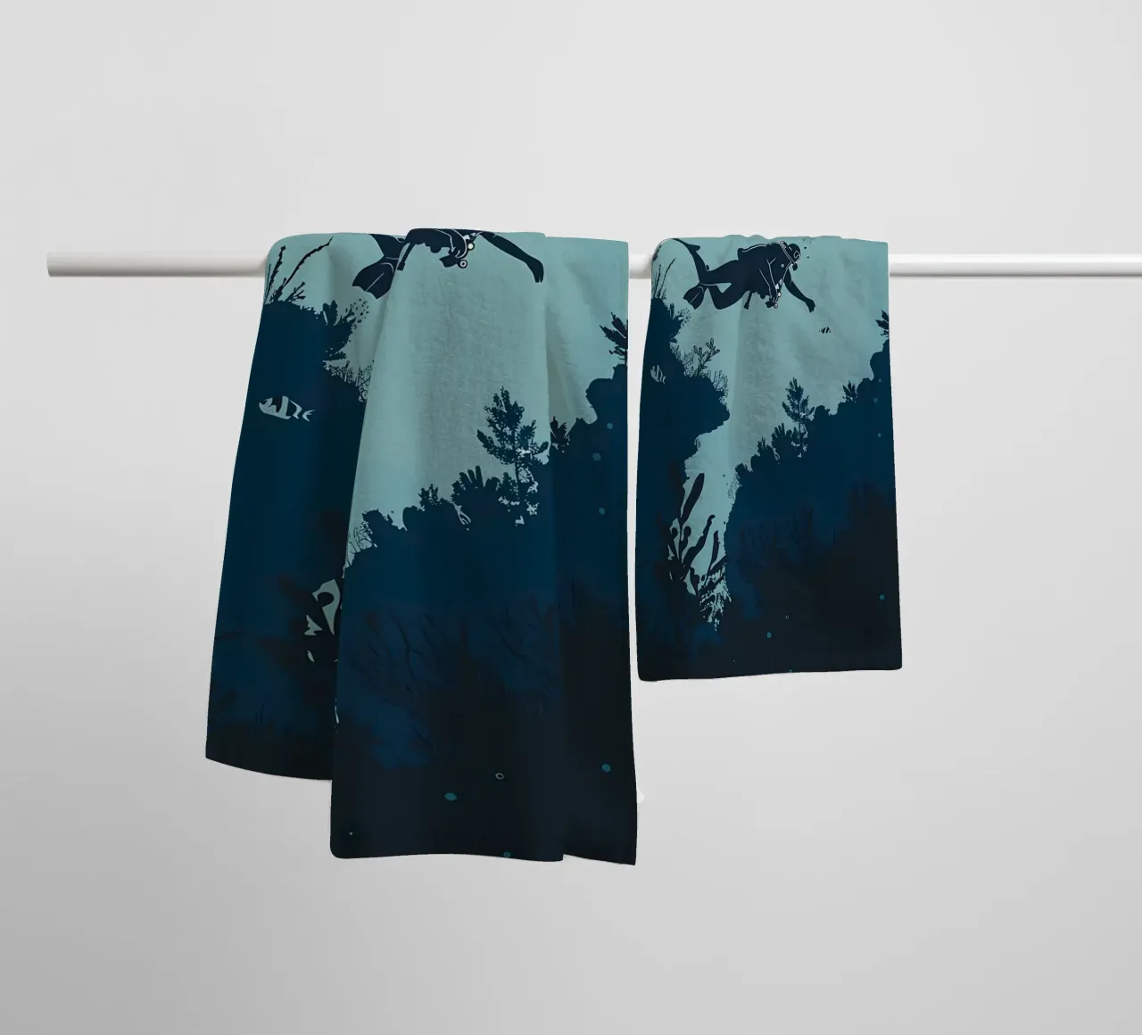 Plonger en profondeur Respirer en douceur serviette de bain de Eames