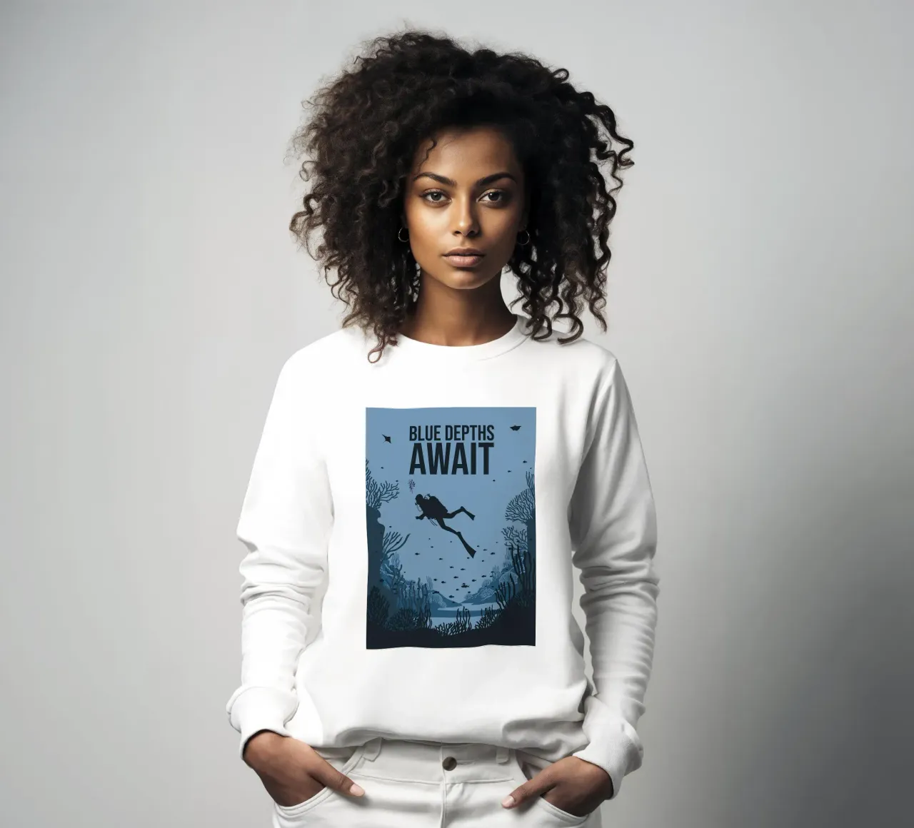 plunge from space sweatshirt by Eames
