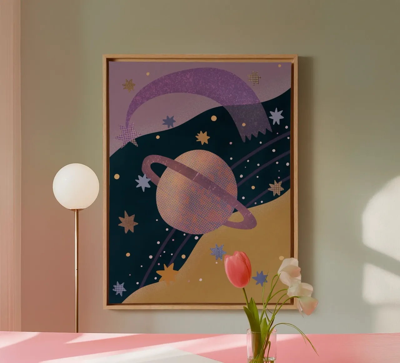 Kosmos #1 Leinwand von Alisa Galitsyna