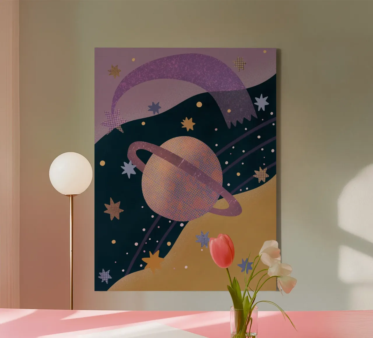 Kosmos #1 Leinwand von Alisa Galitsyna