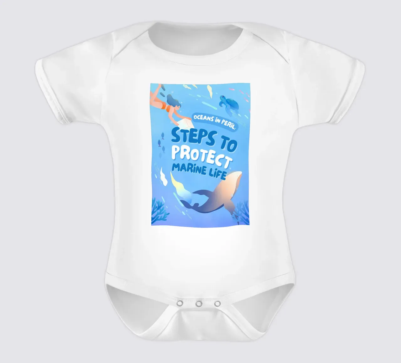 Australia Sun and Surf short-sleeve baby romper by Eames
