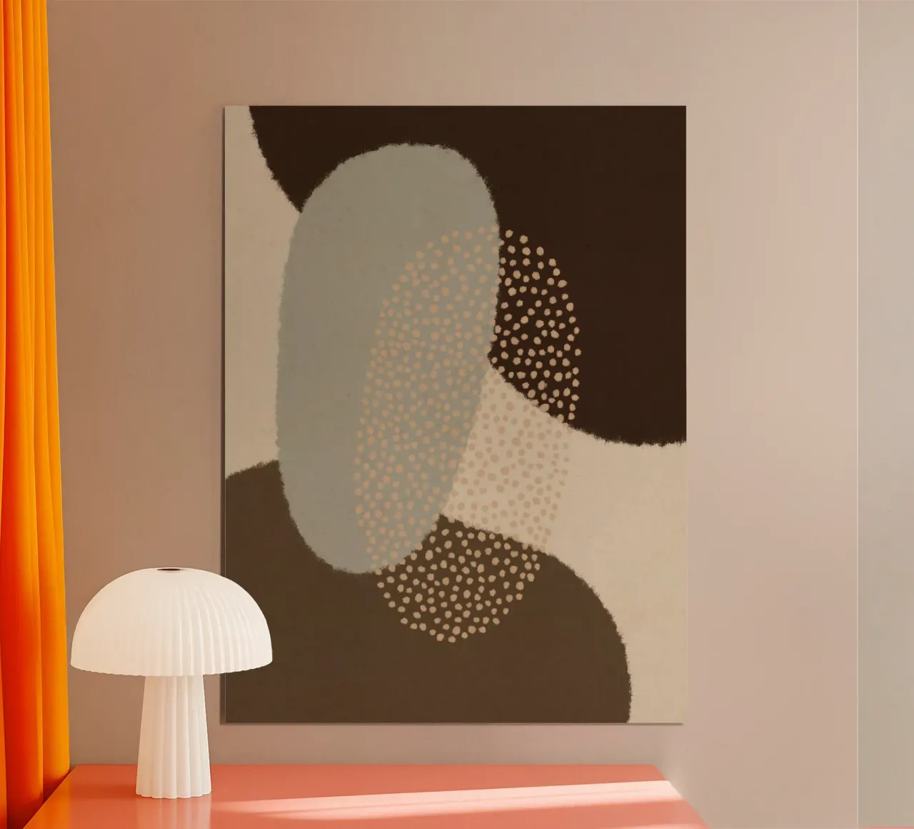 Forme astratte moderne #5 poster con telaio in legno da Alisa Galitsyna