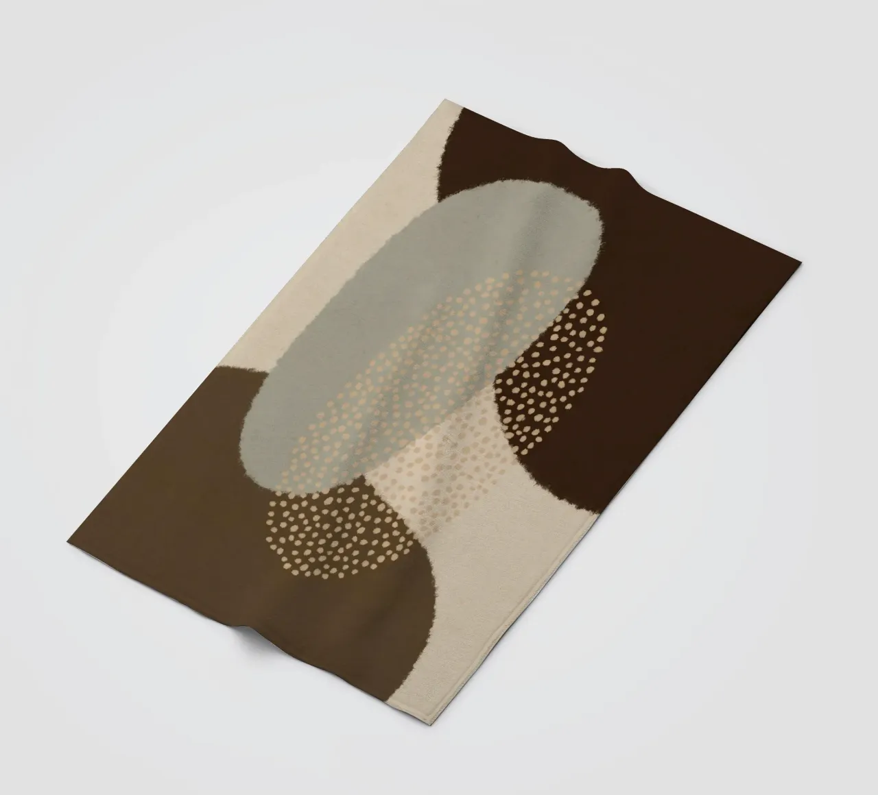 Forme astratte moderne #5 coperta in pile da Alisa Galitsyna