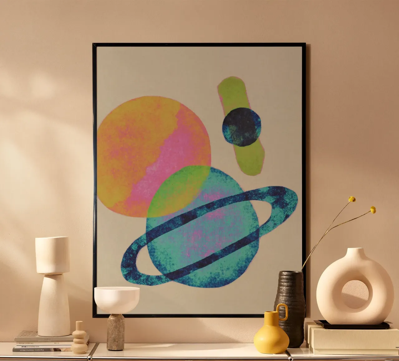 Universo luminoso poster con telaio in alluminio da Alisa Galitsyna