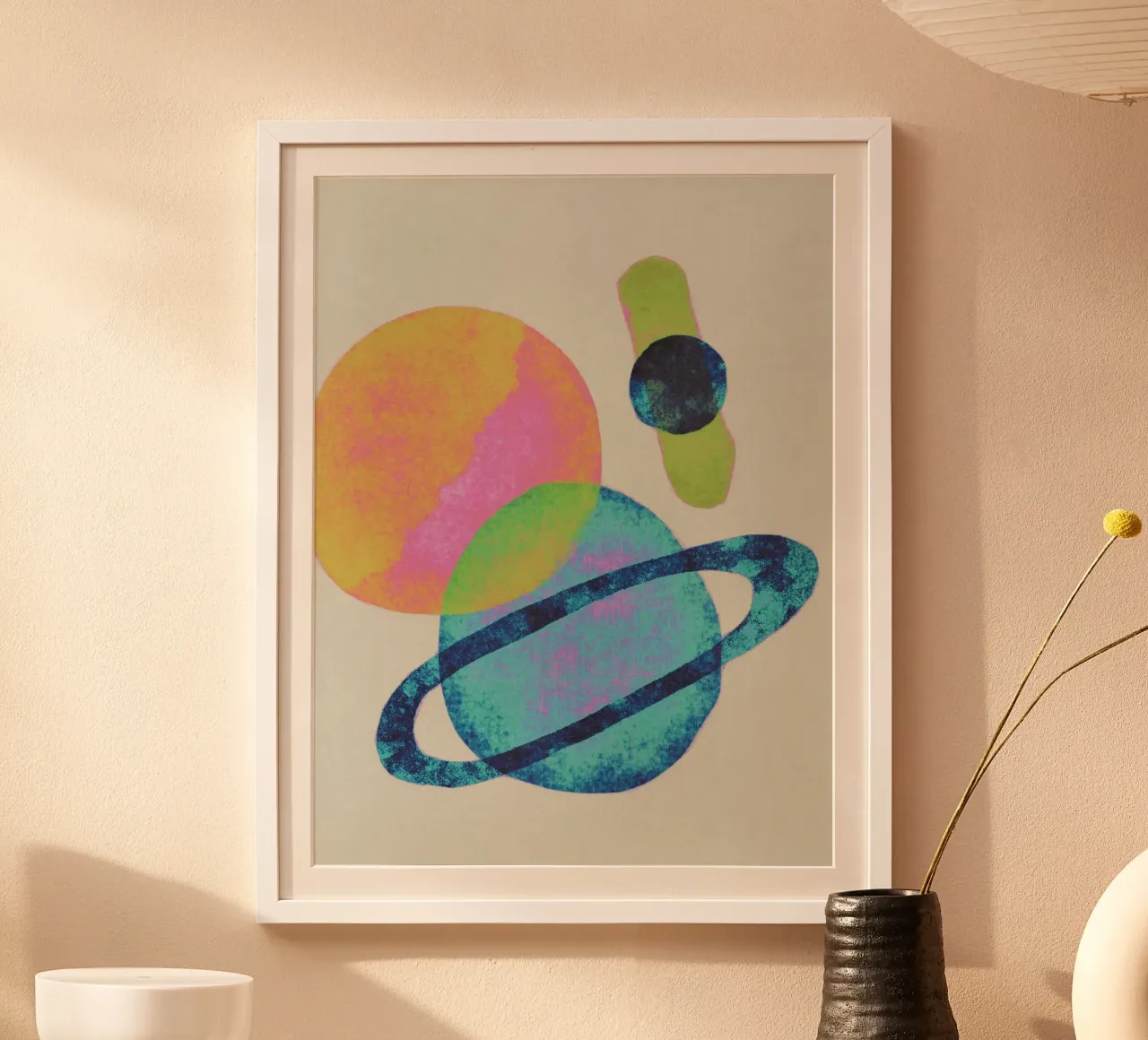 Universo luminoso poster con telaio in alluminio da Alisa Galitsyna