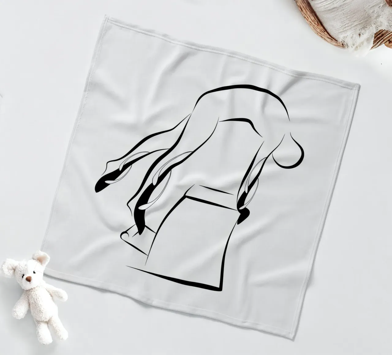 Culo d'anatra coperta in pile da Eames