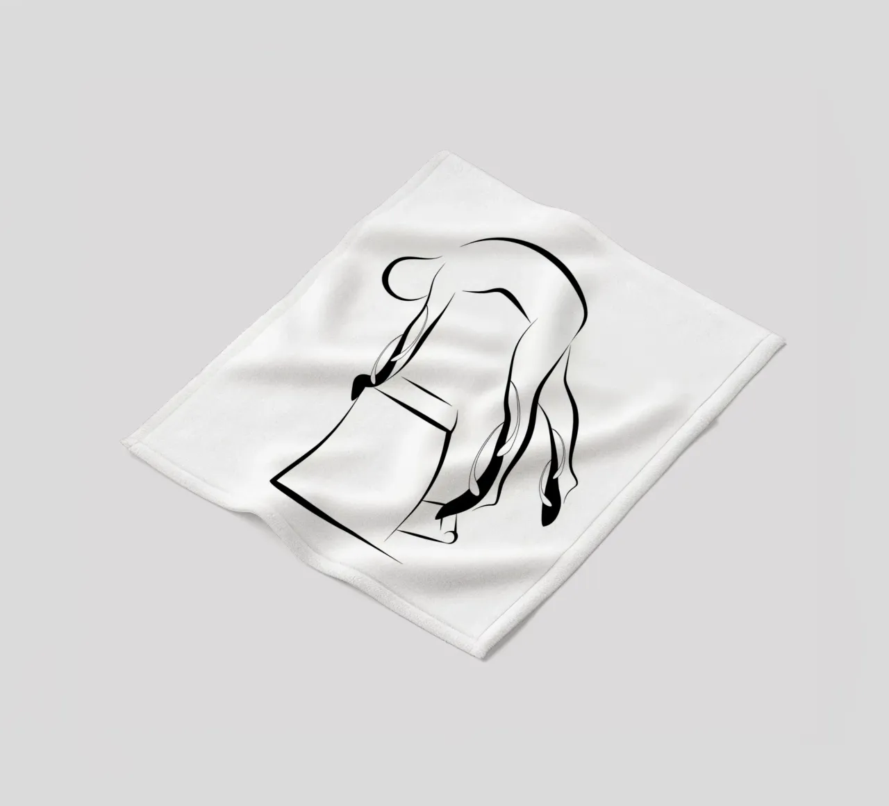 Culo d'anatra coperta in pile da Eames
