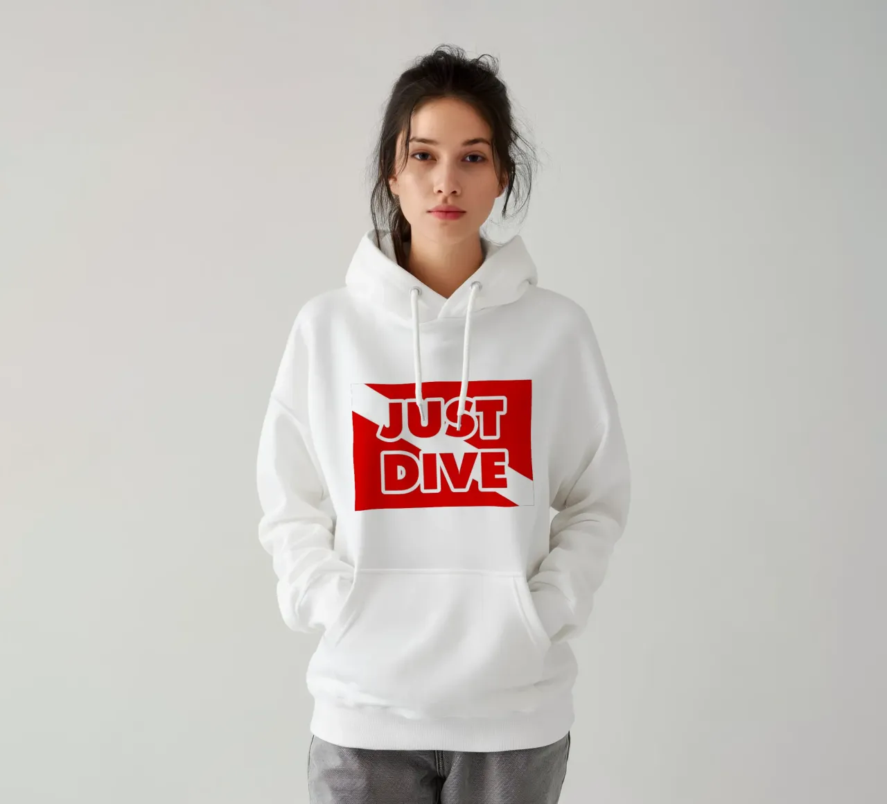 NOT MARIANA NO DIVING felpa con cappuccio da Eames