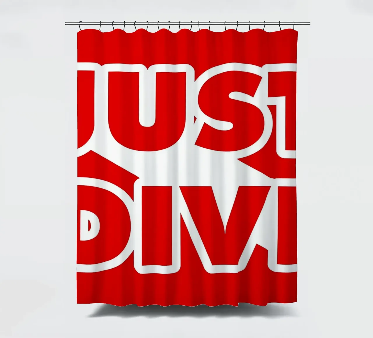 NOT MARIANA NO DIVING tenda da doccia da Eames
