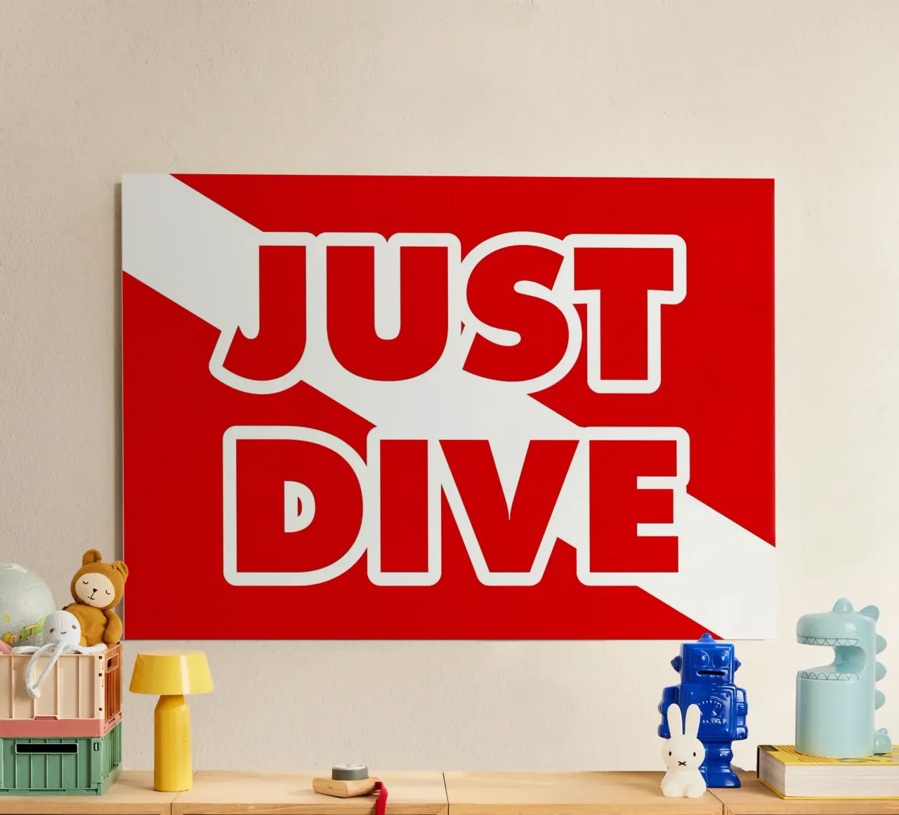 NOT MARIANA NO DIVING alluminio dibond da Eames