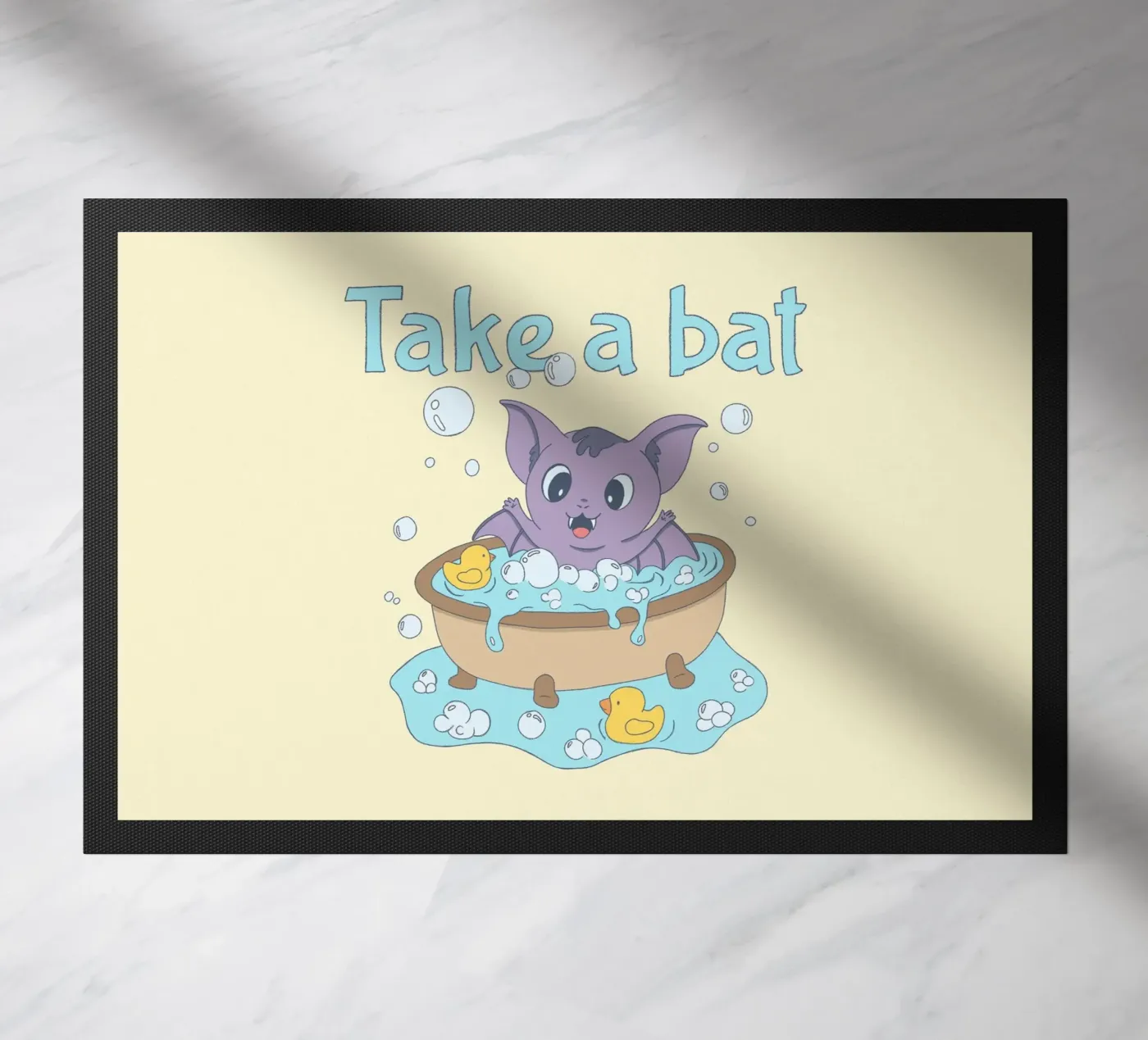 Take a Bat doormat by Loobs