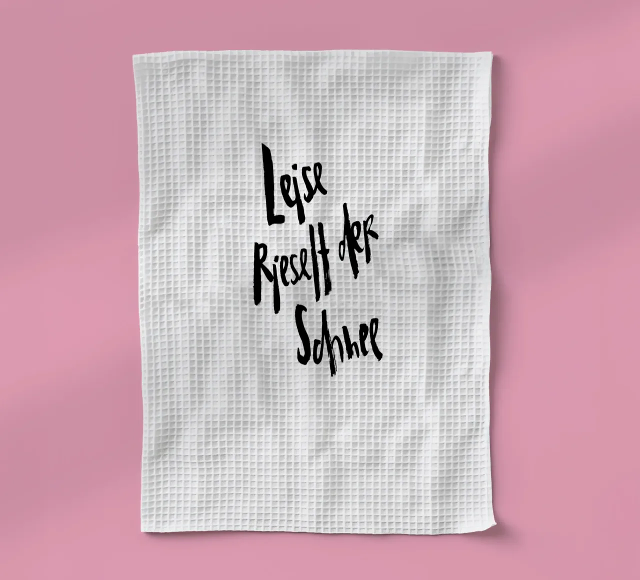 Leise tea towel by Brushmeetspaper