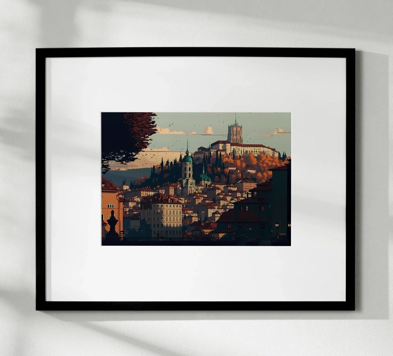 Lyon City Pixel Art poster de Bernotas