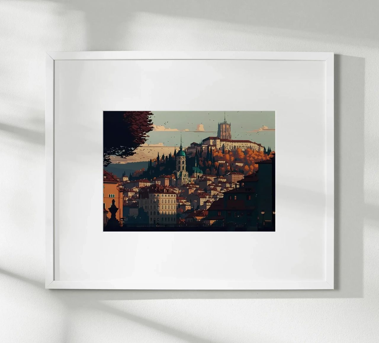 Lyon City Pixel Art poster de Bernotas