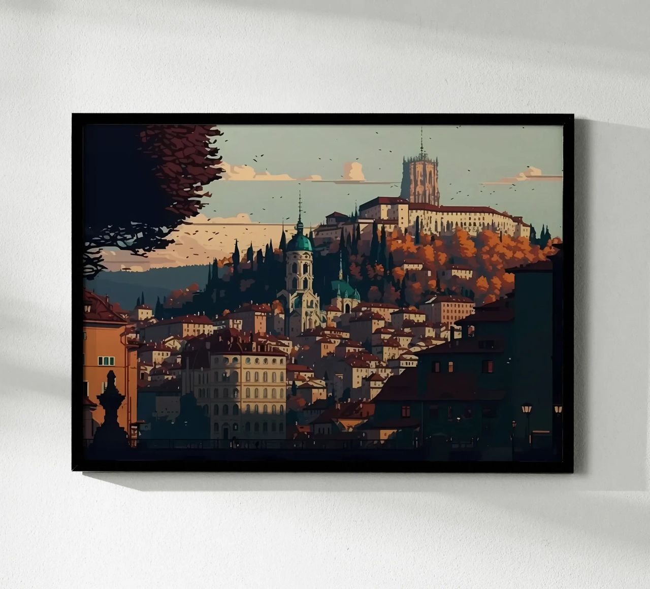 Lyon City Pixel Art poster de Bernotas