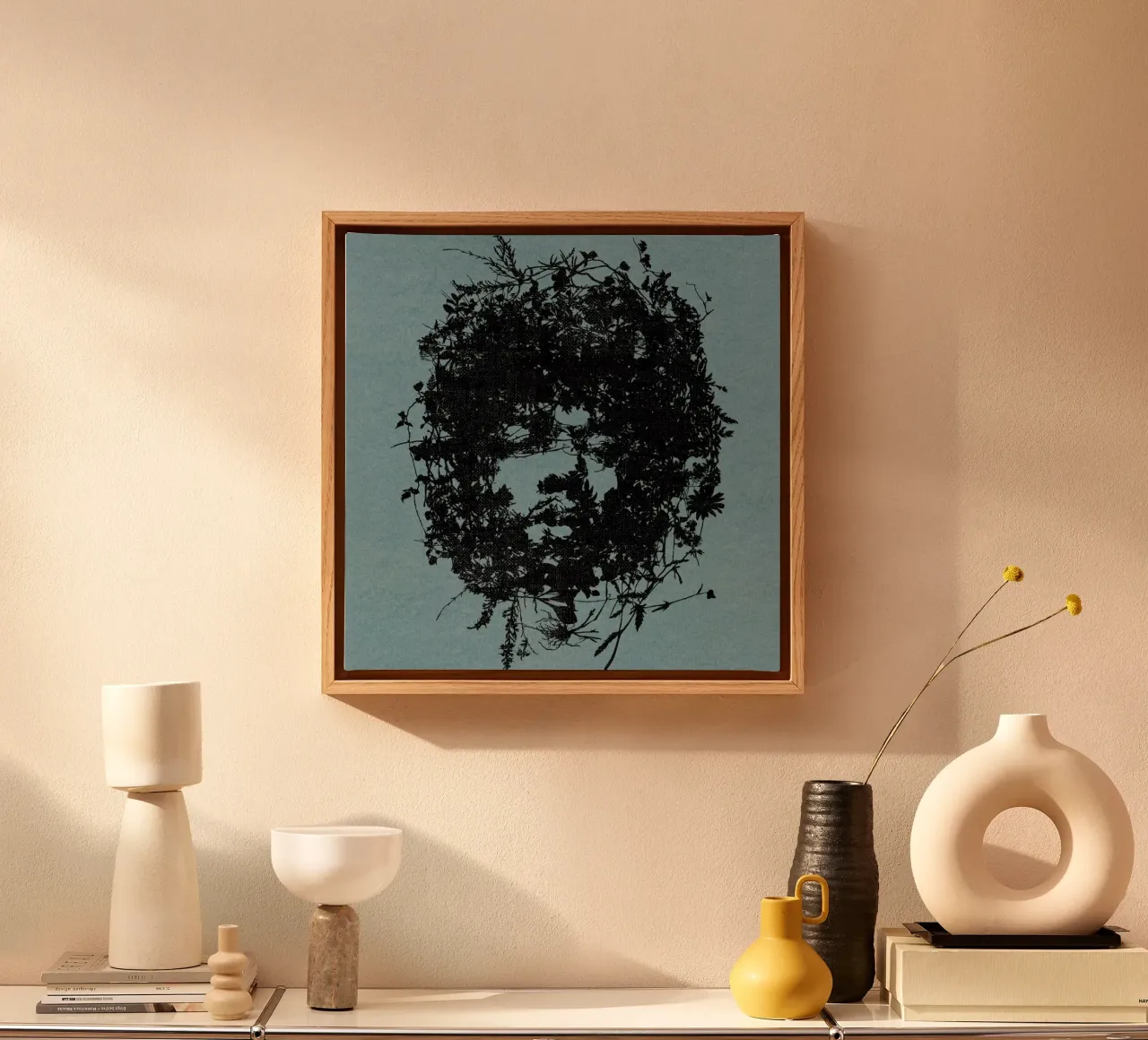 Jimi tela con Cornice a cassetta da Carlos Quitério