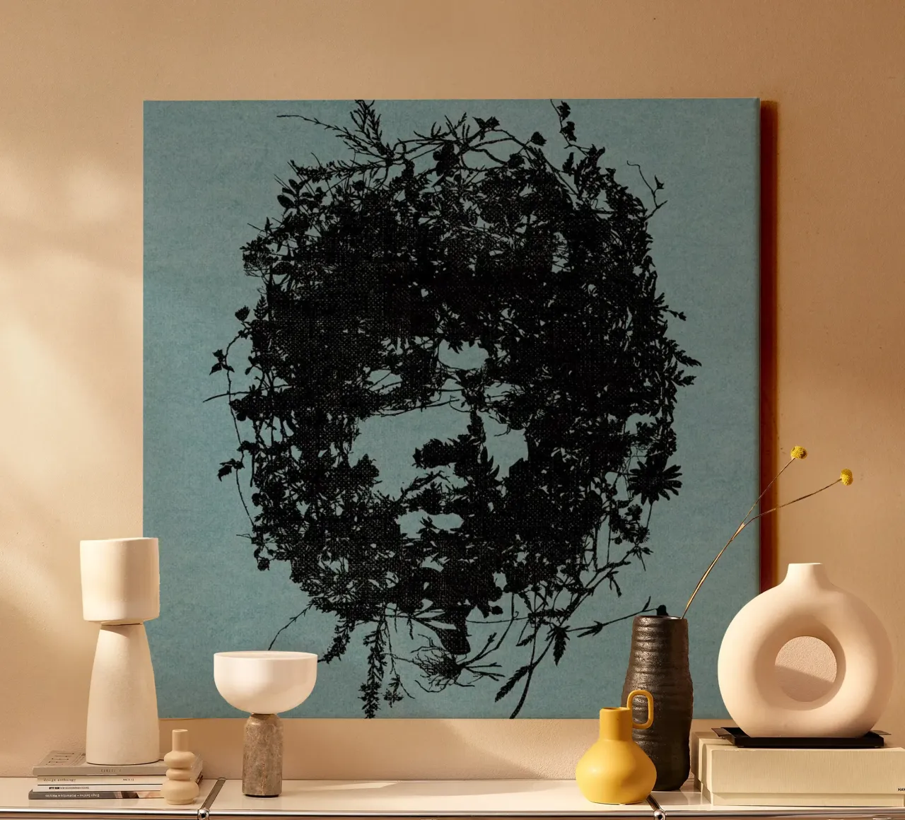 Jimi tela con Cornice a cassetta da Carlos Quitério