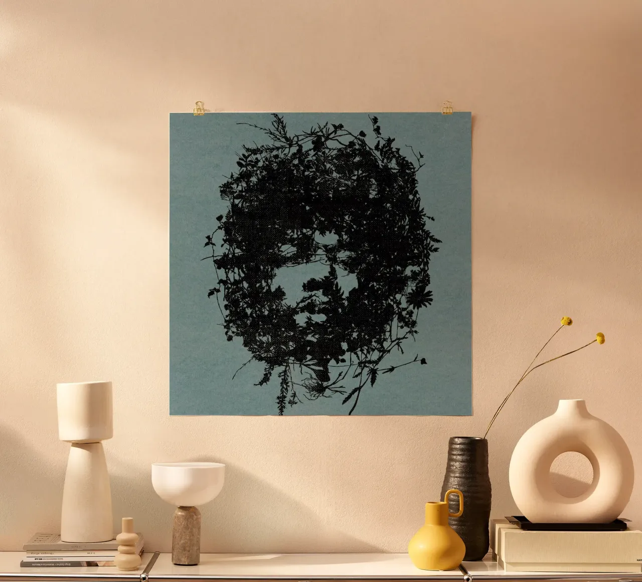 Jimi poster con telaio in plastica da Carlos Quitério