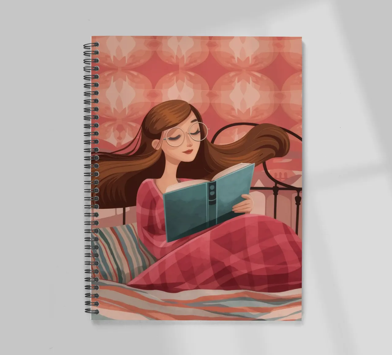 Serene Reading Moment spiral notebook by Atelier Tiga