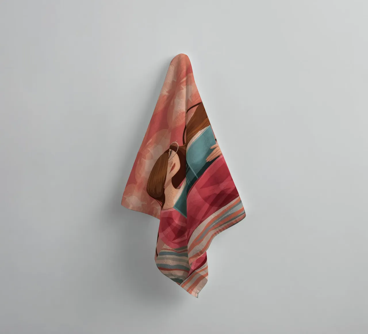 Serene Reading Moment towel by Atelier Tiga