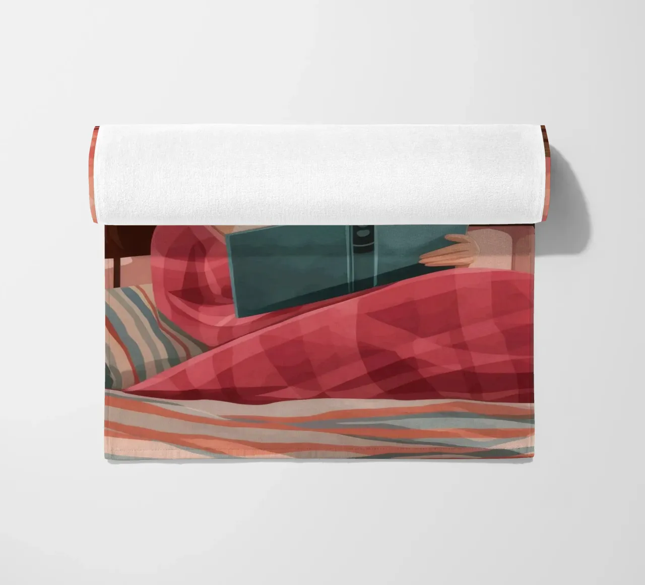 Serene Reading Moment beach towel by Atelier Tiga