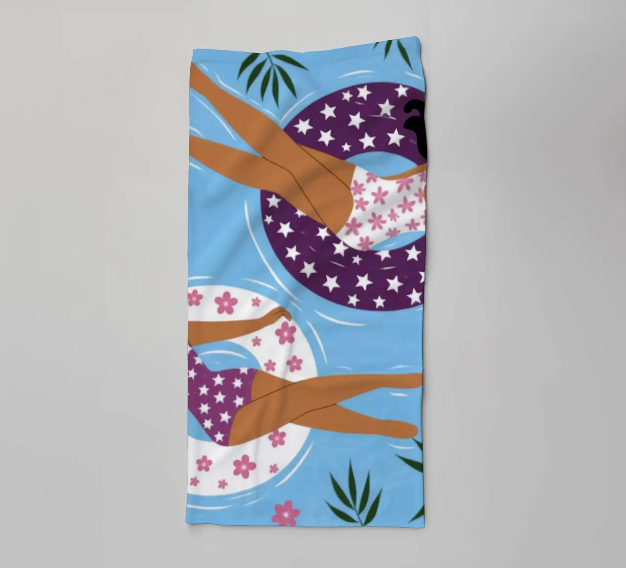 Entspannung am Pool - Glückseligkeit Handtuch von Atelier Tiga