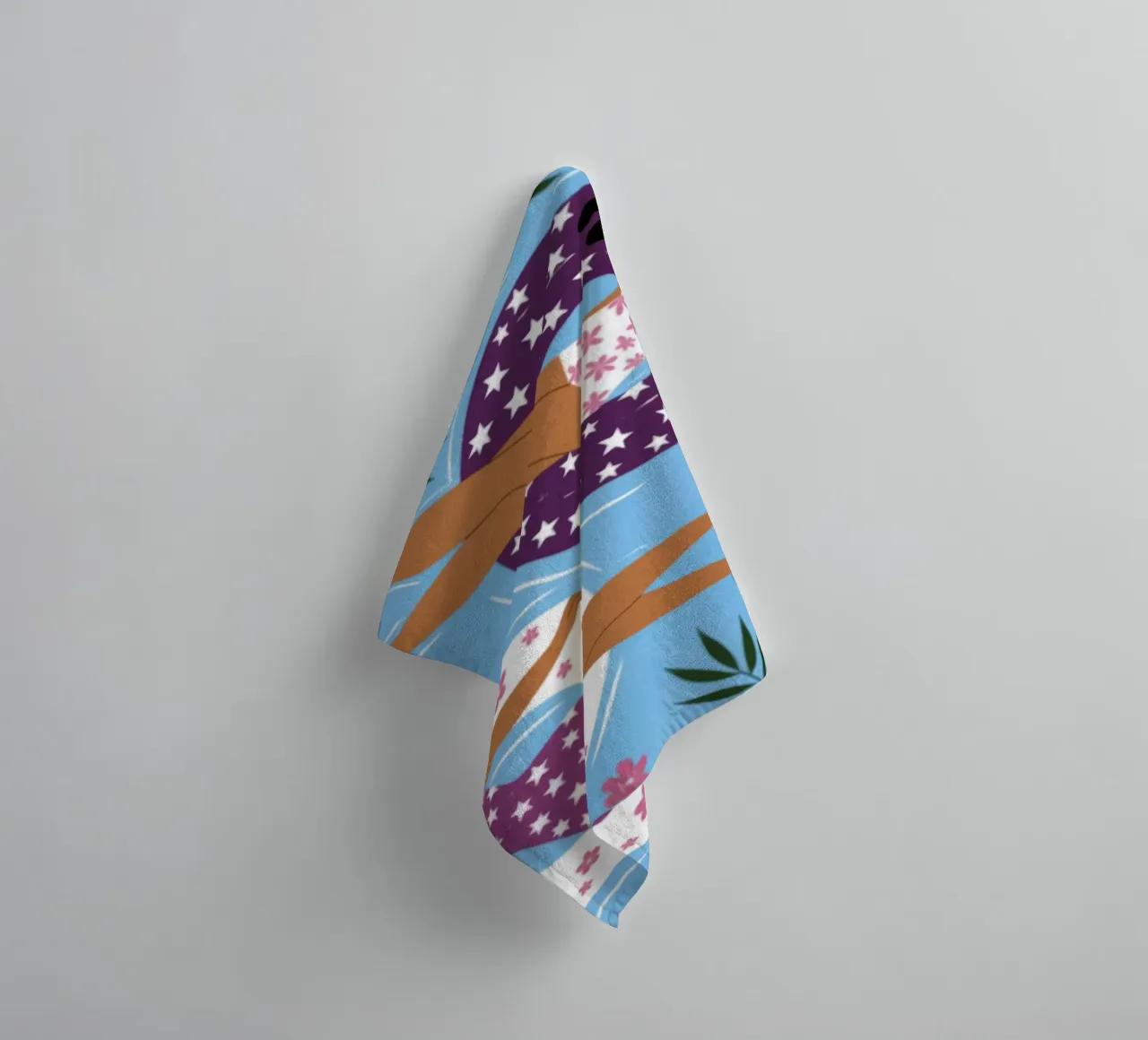 Entspannung am Pool - Glückseligkeit Handtuch von Atelier Tiga