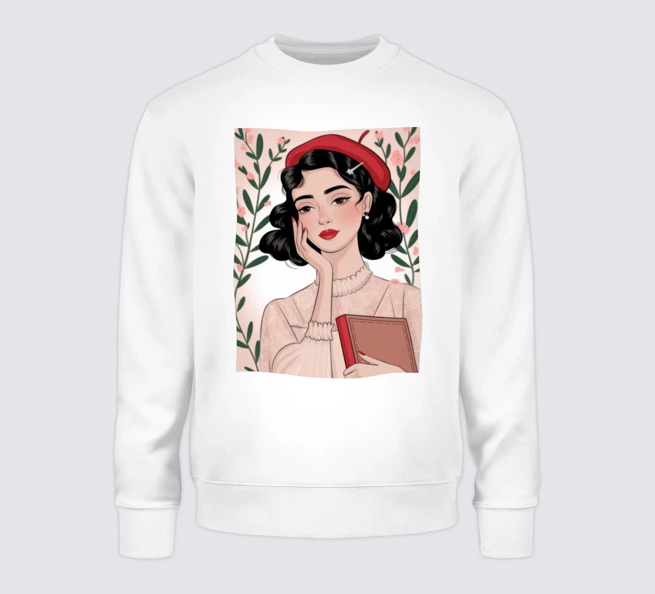 Vintage Reader Grace sudadera de Atelier Tiga
