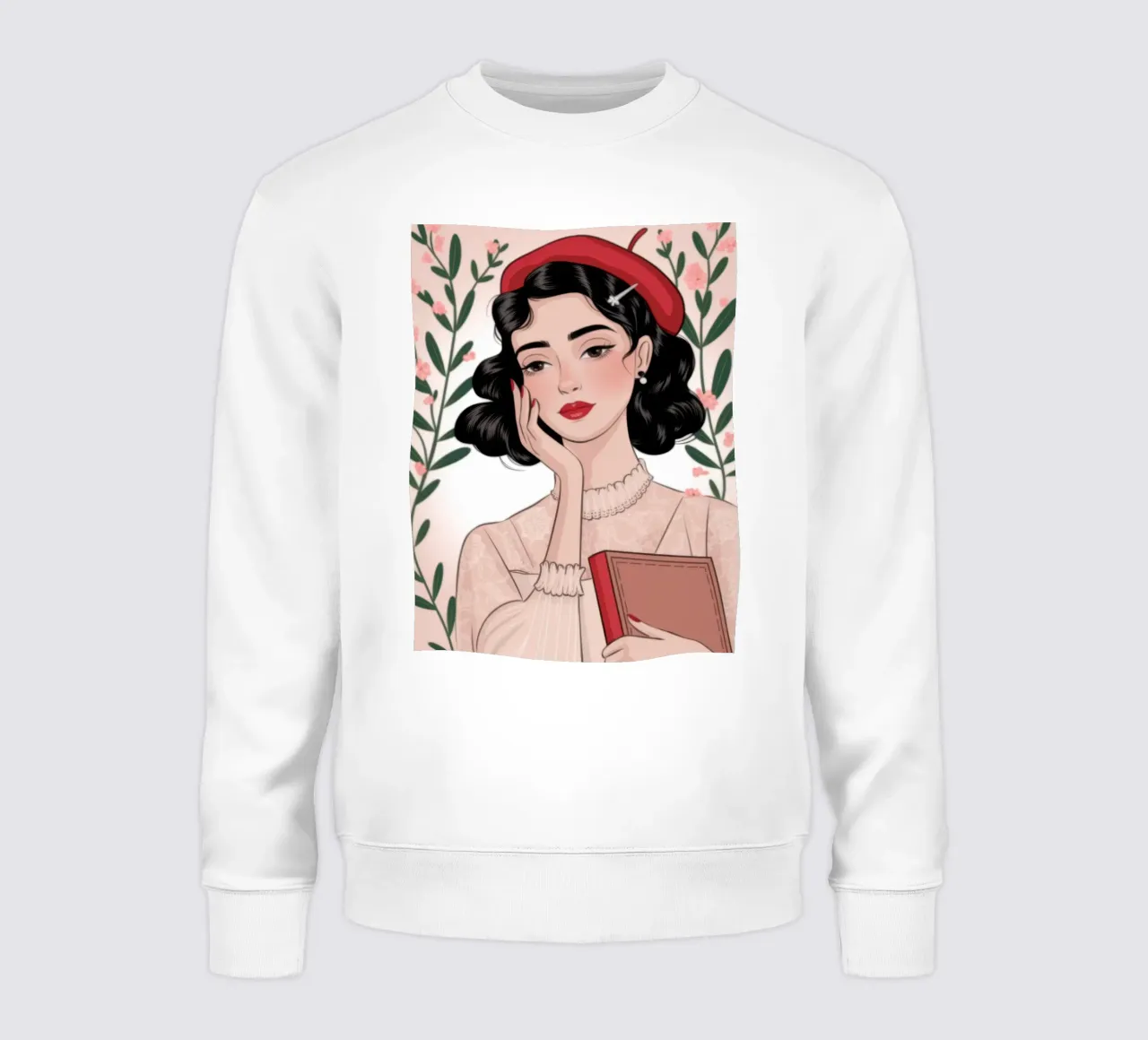 Vintage Reader Grace sweatshirt by Atelier Tiga