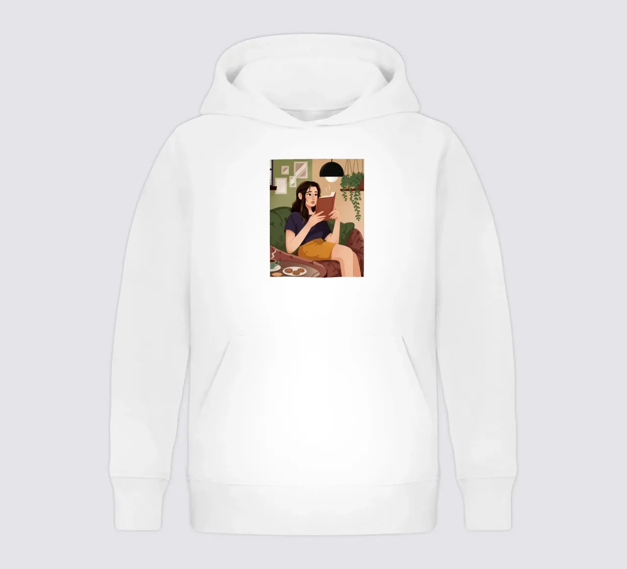 Cozy Reading Nook kids hoodie by Atelier Tiga