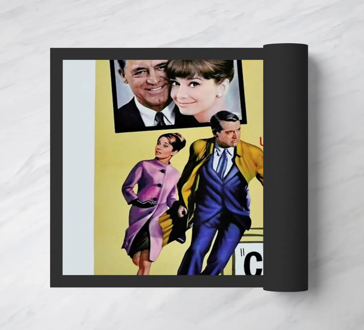 ‘Charade’ Retro Movie Poster zerbino da Gallery Print and Art Limited