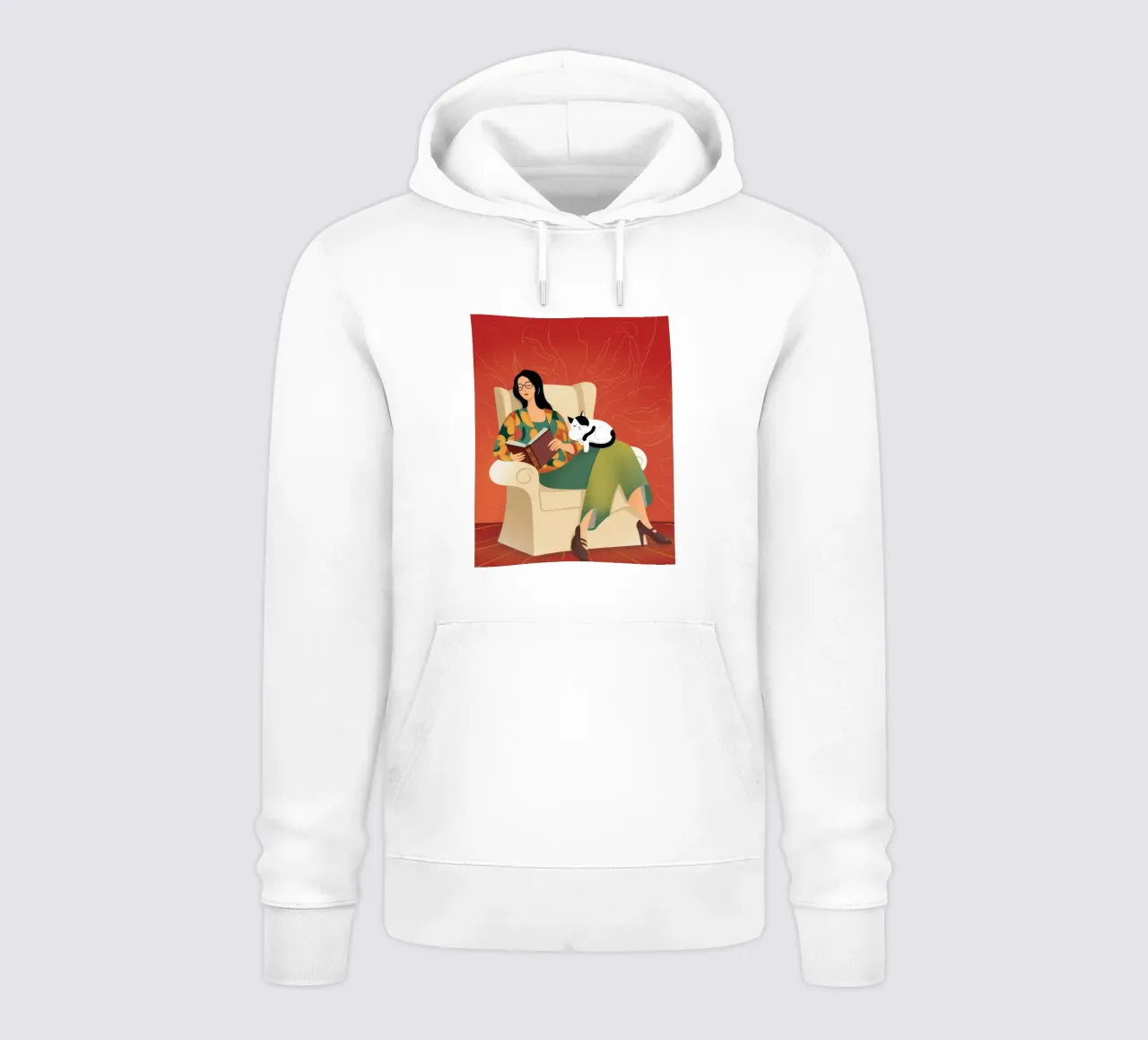 Relaxing with Cat hoodie by Atelier Tiga
