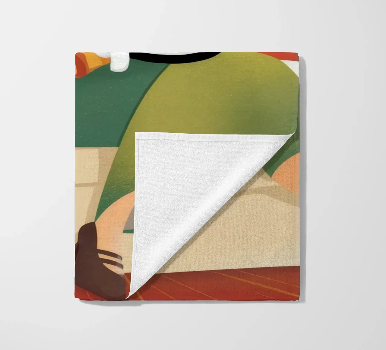 Relaxing with Cat beach towel by Atelier Tiga